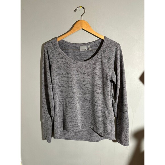 Athleta Sweaters - Athleta Charcoal Heather Gray Long Sleeve Pullover